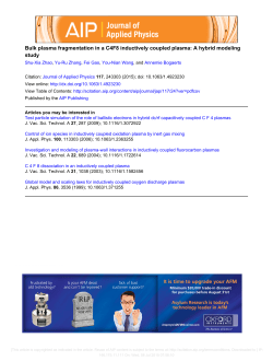 Bulk plasma fragmentation in a C4F8 inductively coupled plasma: A