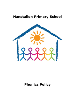 The Foundation Stage - Nanstallon CP School