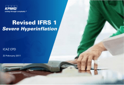 IFRS 1 Revised