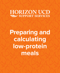 Preparing and calculating low-protein meals