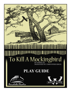 play guide - The WSU Bonstelle and Studio Theatres at Wayne State