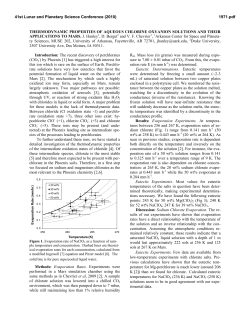 Thermodynamic Properties of Aqueous Chlorine Oxyanion Solutions