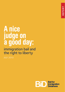immigration bail and the right to liberty