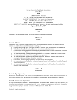 PHA Bylaws - Purdue University