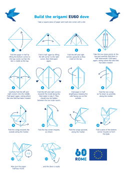 Build the origami EU60 dove