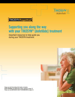 Supporting you along the way with your TIKOSYN® (dofetilide