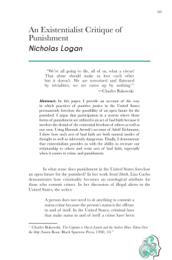 An Existentialist Critique of Punishment