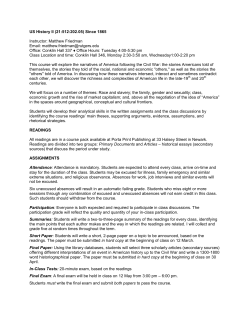 History of the United States II