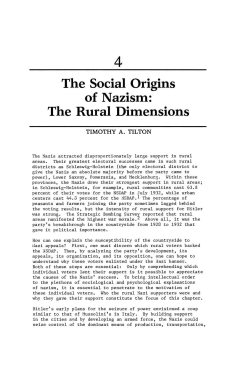 The Social Origins of Nazism: The Rural Dimensions