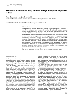 Resonance prediction of deep sediment valleys through an