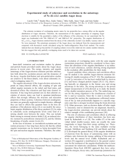 Experimental study of coherence and correlation in the