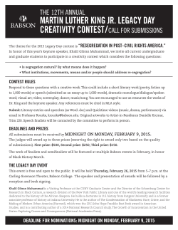 martin luther king jr. legacy day