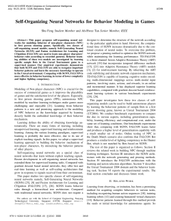 Self-Organizing Neural Networks for Behavior Modeling