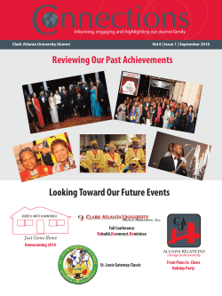 Reviewing Our Past Achievements Looking Toward Our Future Events