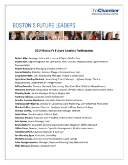 2014 Class List - Lavallee Brensinger