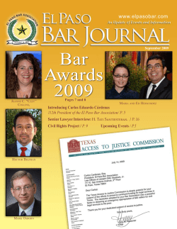 September 2009 - El Paso Bar Association
