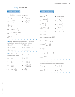 8.1 - Stewart Calculus