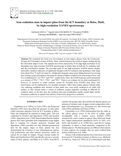 Iron oxidation state in impact glass from the K/T boundary at Beloc