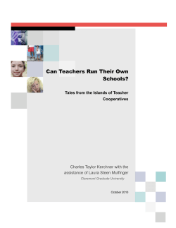Can Teachers Run Their Own Schools?