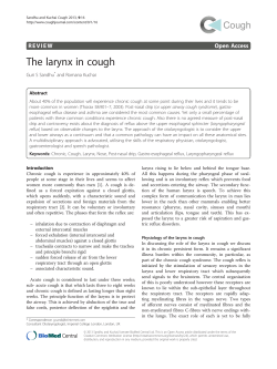 The larynx in cough