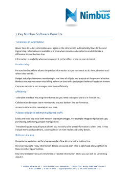 7 Key Nimbus Software Benefits