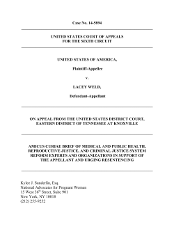amicus brief - National Advocates for Pregnant Women