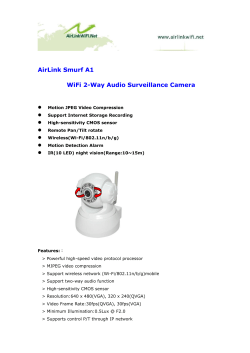 AirLink Smurf A1 WiFi 2-Way Audio Surveillance Camera