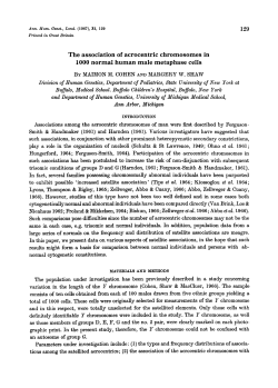 The association of acrocentric chromosomes in 1000