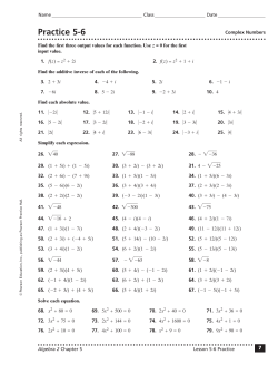 Practice 5-6 - SHAMOKINMATH