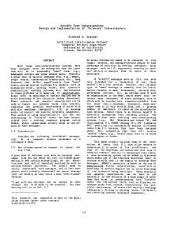 Scruffy Text Understanding: Design and Implementation of `Tolerant