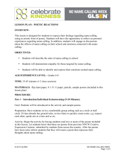 MS Lesson-Poetic Reactions