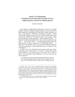 Safety and freedom: Common concerns for conservatives