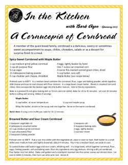 A Cornucopia Of Cornbread - The Bayview School of Cooking
