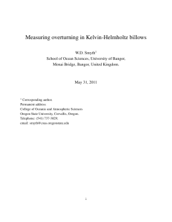 Measuring overturning in Kelvin-Helmholtz billows