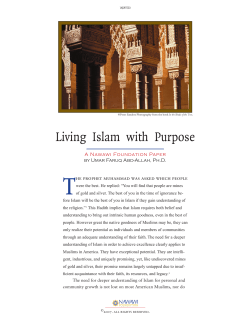 Living Islam with Purpose