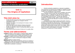 A History of Anarcho-syndicalism