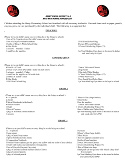 Children attending the Henry Elementary School are furnished with