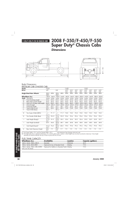 2008 F-350/F-450/F-550 Super Duty&reg; Chassis Cabs