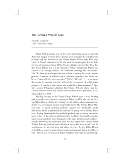 The Tangled Web of Lies - Utah Valley University