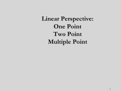 Perspective Lecture - Yontz STAC Classes