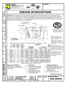 Submittal 8000 Interceptor