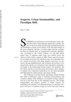 Seaports, Urban Sustainability, and Paradigm Shift