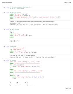 3/01/2012 IPython-Scipy Notebook Examples