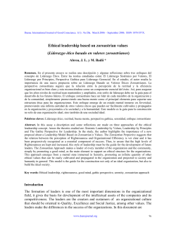 Ethical leadership based on zoroastrian values