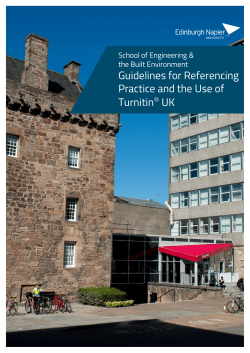 Guidelines for Referencing Practice and the Use of Turnitin&reg; UK