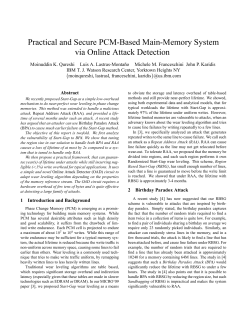 Practical and Secure PCM-Based Main