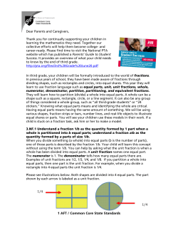 Unit Fractions - School Webmasters