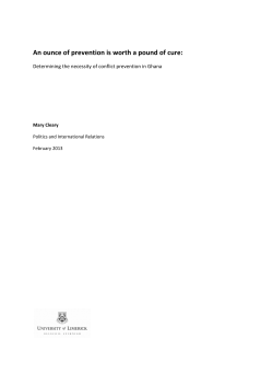 An ounce of prevention is worth a pound of cure