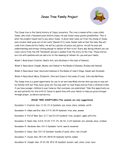 Jesse Tree Family Project - St. John Bosco Church, Conyngham