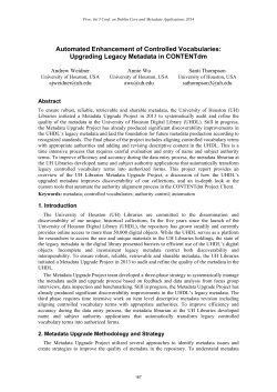 Automated Enhancement of Controlled Vocabularies: Upgrading